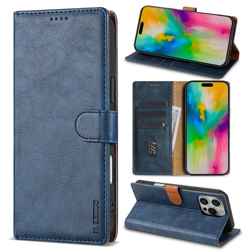 For iPhone 16 15 14 13 12 Pro Max Magnetic Leather Wallet Card Flip Case Cover - Picture 35 of 64