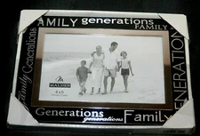 Malden International Designs FAMILY GENERATIONS 4X6 pix frame - BRAND NEW