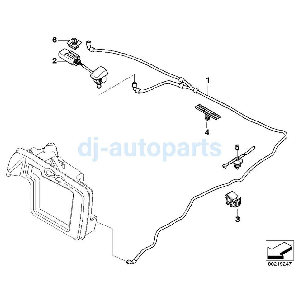 2PCS For BMW 525I E60 2004-2007 - Windshield Washer Sprayer JET / Nozzle 7132969 Foto 2 de 4