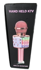 Karaoke Wireless Handheld Microphone Bluetooth ROSE GOLD for Singing
