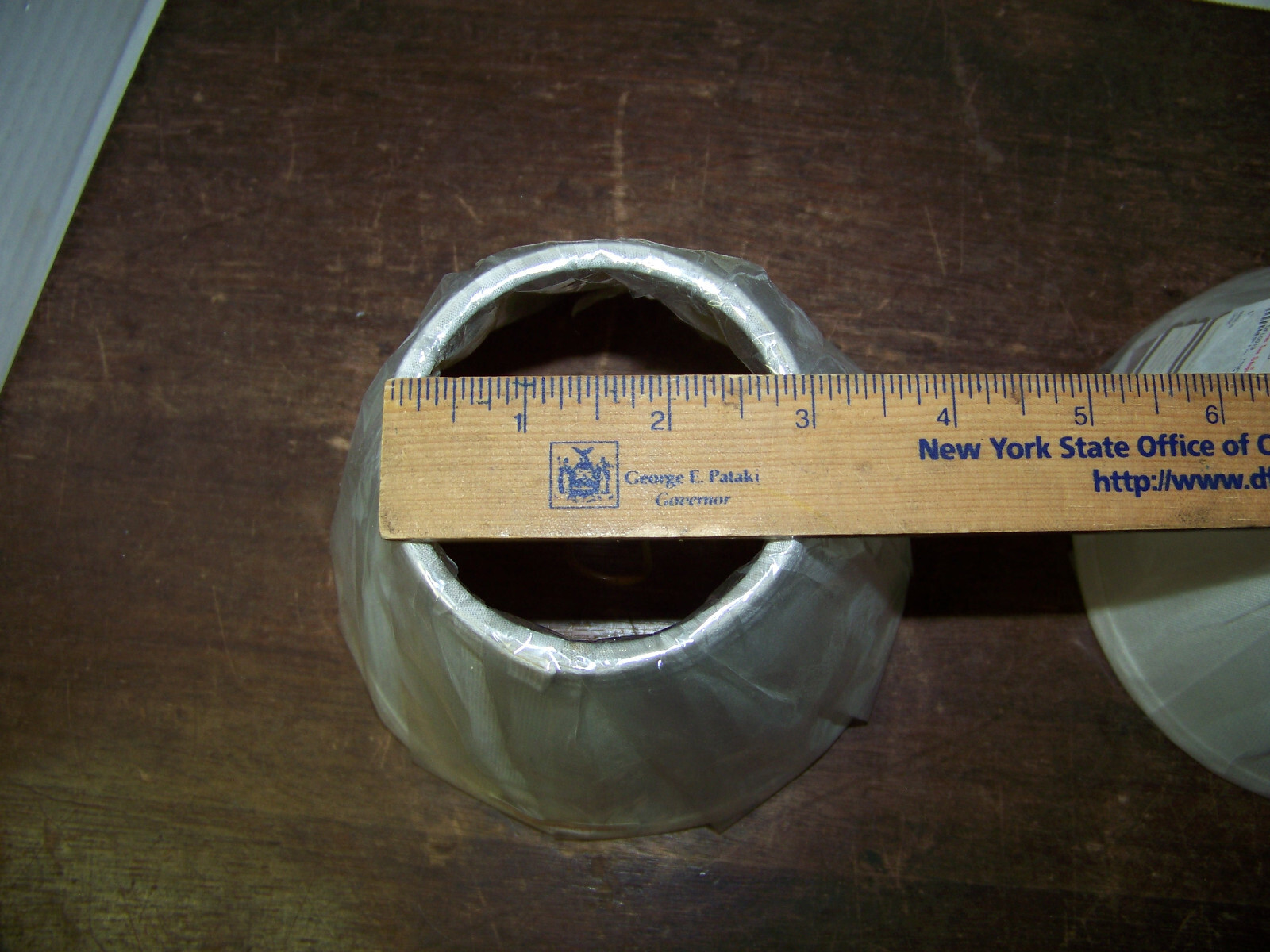 LAMP SHADES x2 Linen Hardback Nantucket Home 3"x6"x5" NEW w/labels