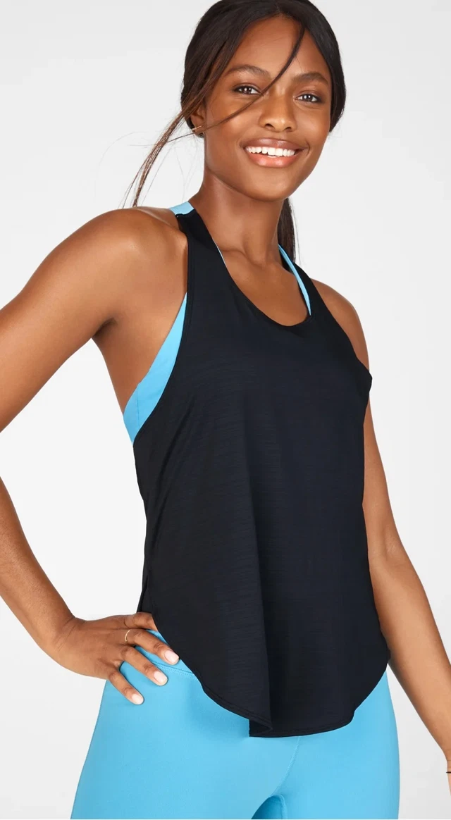 moisture wicking tank top with built in bra