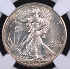1943 D WALKING LIBERTY HALF DOLLAR NGC MS 63 LUSTROUS WHITE AND FULLY STRUCK