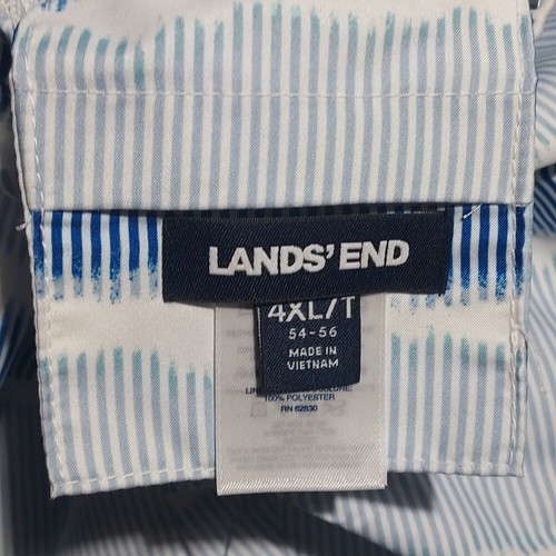 NEU Lands End gestreifte Kordelzug gefütterte Herren Badehose Größe 4XLT - Bild 3 von 5