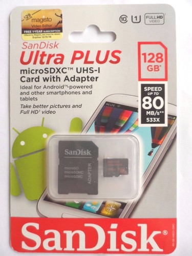 SanDisk Ultra Plus 128GB MicroSD ()