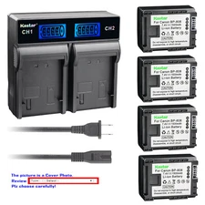 Kastar Battery LCD Rapid Charger for Canon BP-808 BP808 Battery CG-800 Charger