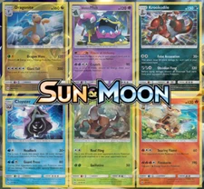 Pokemon TCG Sun & Moon Base Set | Choose Your Card | Reverse Holo/Holo Rare