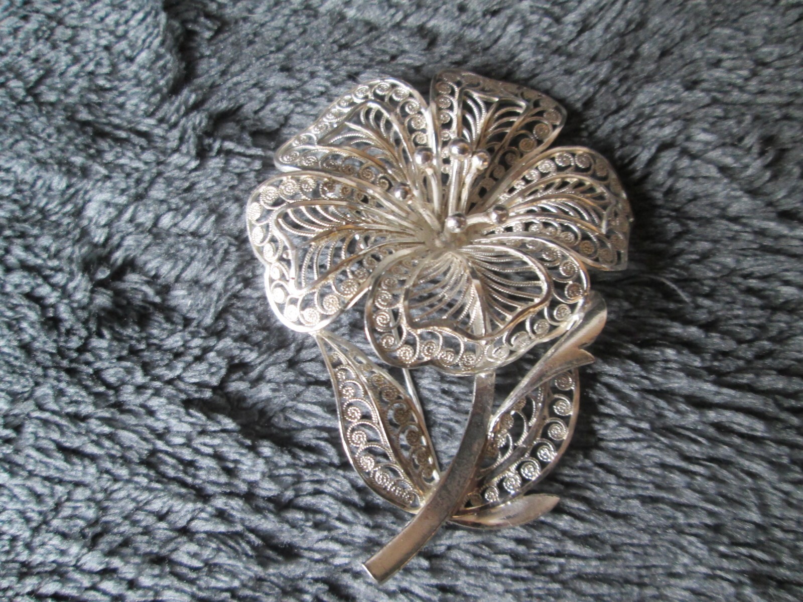 Solid Silver Beautiful  Brooch Hallmarks For Denm… - image 2