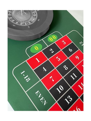 Roulette Table Mat for Casino Home Game Nights- Deluxe Vegas Roulette Table 3... - Picture 3 of 9