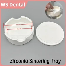 Dental Zirconia Sintering Tray Round Sintering Furnace Crucible Plate With Cover
