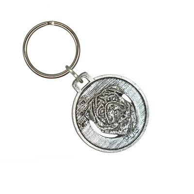 Pug Keychain, D148KC, 1 1/2 Inch, Dog, Toy Breed, Metal, Pet, Gift, Cute