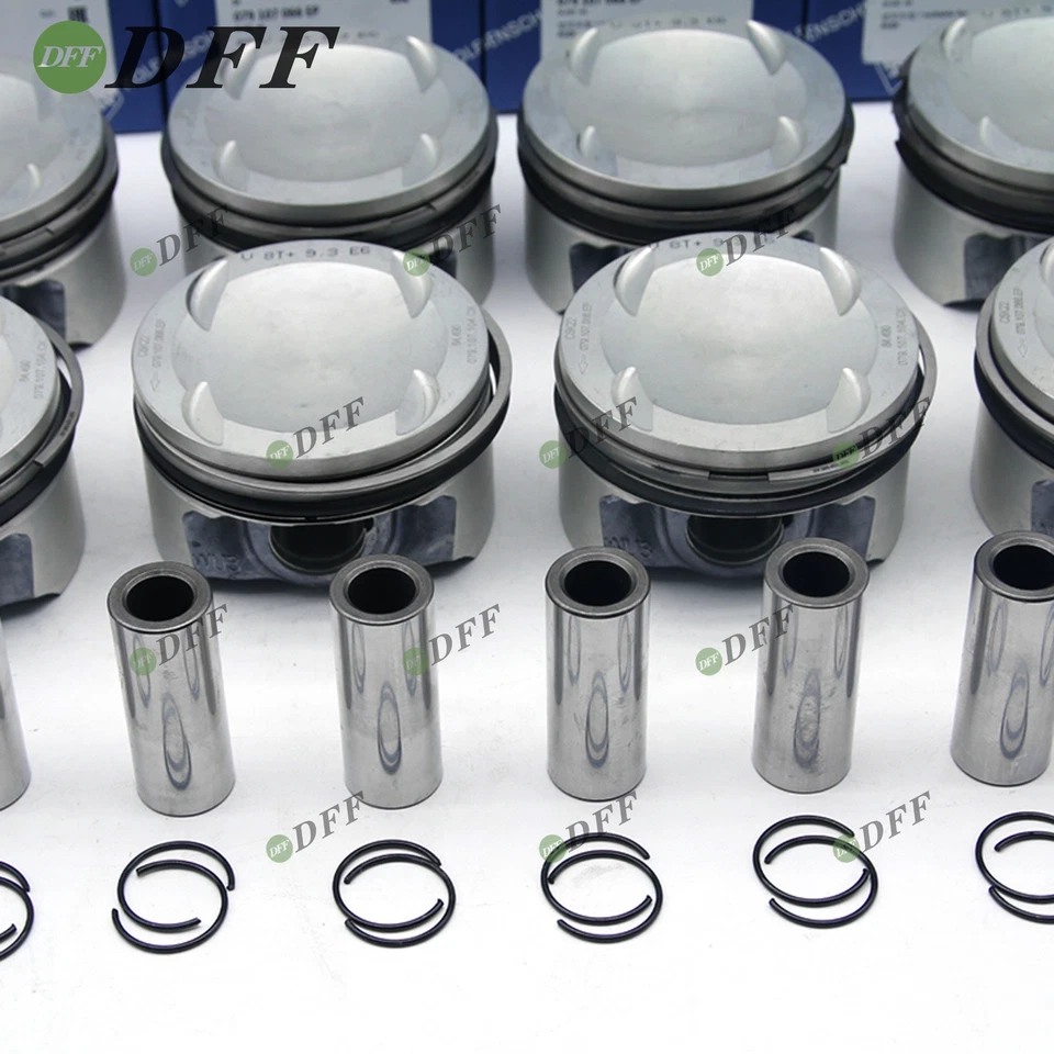 8x Pistons & Rings Set STD 9.3:1 For Audi RS6 C7 RS7 S8 4.0 TFSI CTF CWU CRD DDT - Image 4 of 4