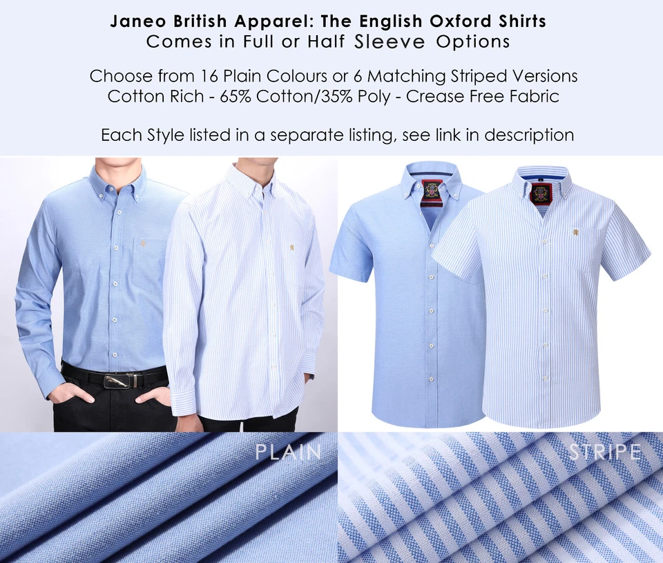 Camicia Uomo,Manica Lunga,Quadri.Stile Oxford Formale o Casual,Collo Button-Down - Immagine 2 di 4