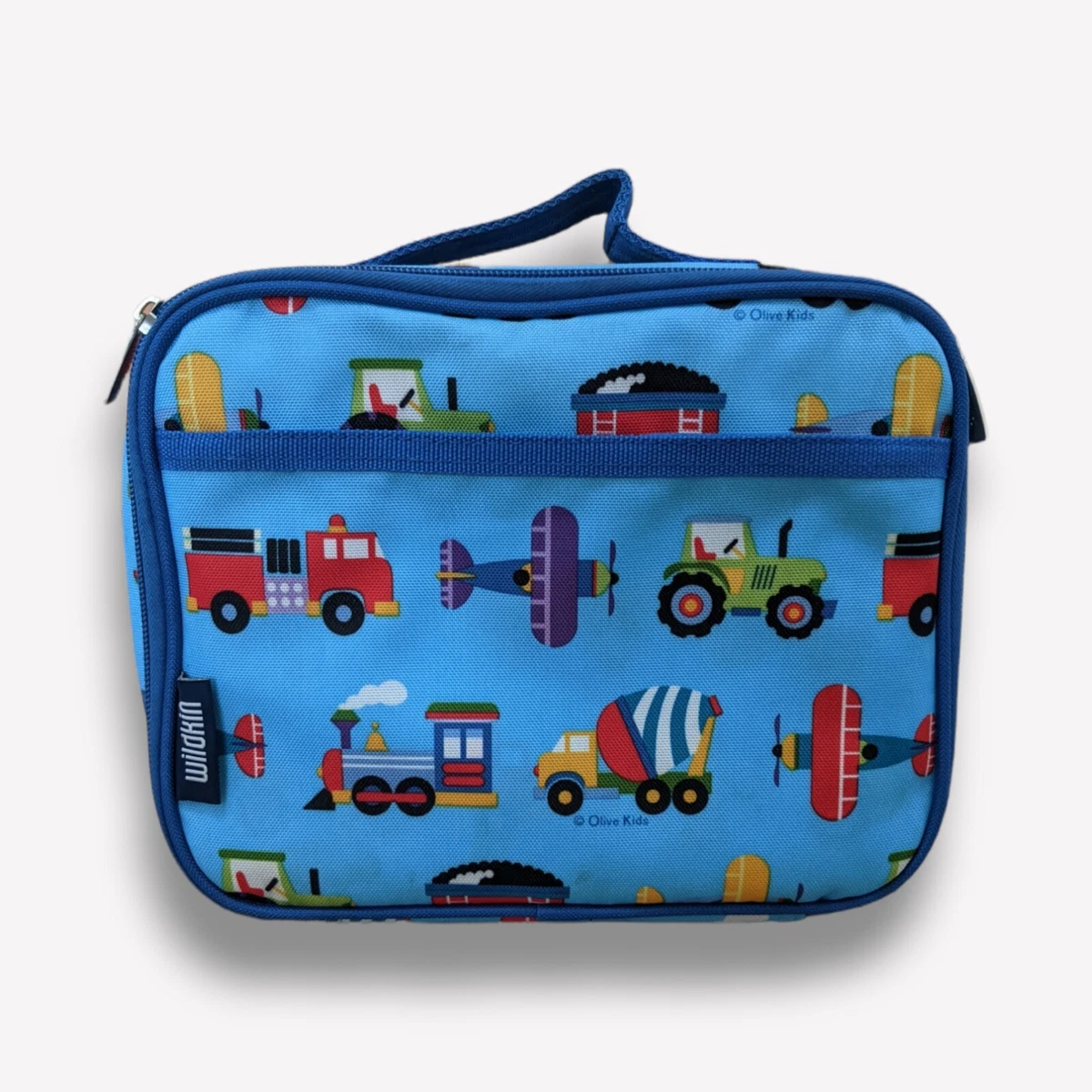 Wildkin Kids Lunch Bag - Trains, Planes and Trucks