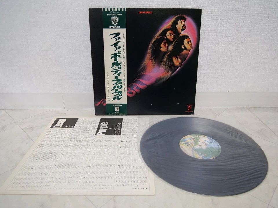 DEEP PURPLE / FIREBALL JAPNA ISSUE LP W/OBI, INSERT - Image 4 of 4