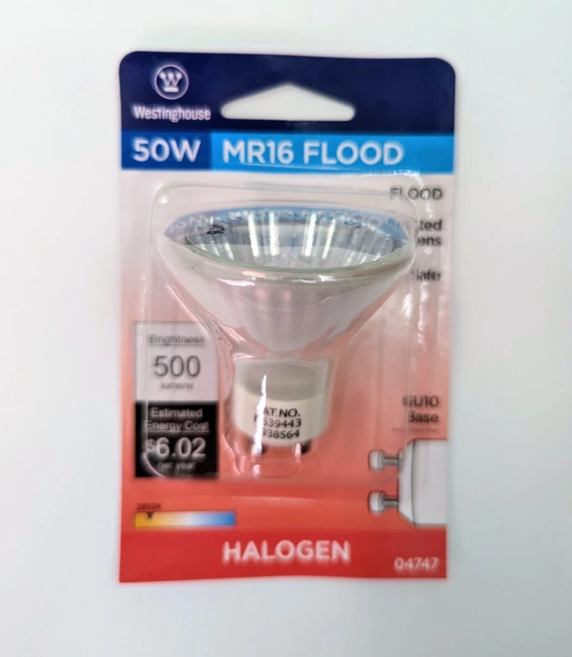 NOS! Six (6) Westinghouse 50w MR16 Frost GU10 Mini-Reflector Flood Bulbs - Image 3 of 4