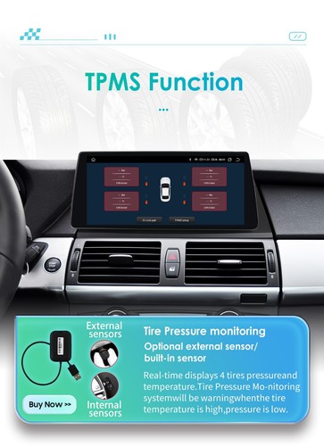 10.25" Carplay Radio GPS Navi Player For BMW X5 E70 X6 E71 CIC 2011-2014 WiFi BT - Picture 24 of 24