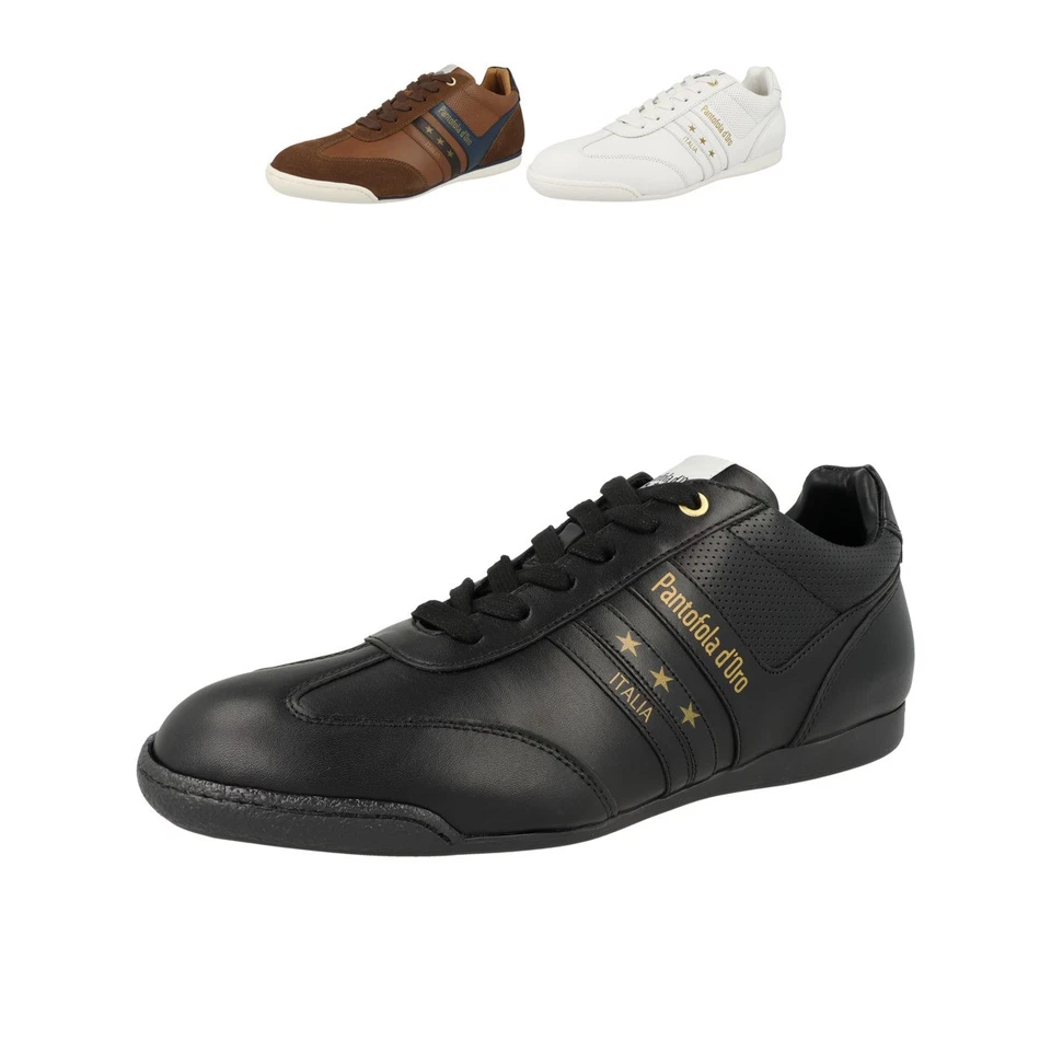 Pantofola d Oro Vasto Low Leder Sneaker Herren Turnschuhe Schnürschuhe Freizeit