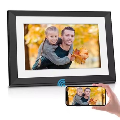 Digitaler Bilderrahmen - 10,1 Zoll IPS Display Touch, WIFI, Frameo 32GB, Schwarz