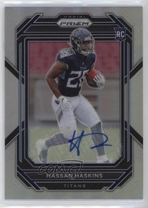 2022 Panini Prizm Rookies Silver Prizm Auto Hassan Haskins #326 Rookie Auto RC