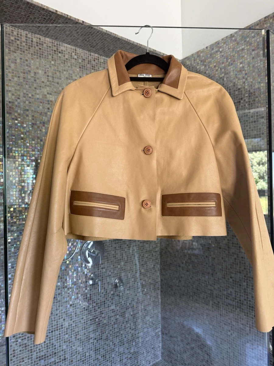 Miu Miu Coats, Jackets & Vests Leather Outer Shell for Women for