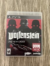 Wolfenstein: The New Order (Sony PlayStation 3, 2014 PS3) Complete