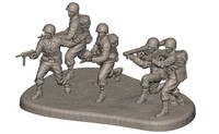 Zvezda Us Infantry Wwii 1:72 Figuren Plastikmodell Bausatz