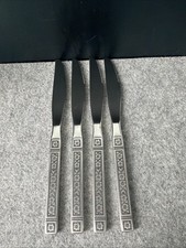 4 coltelli da tavola vintage WM A Rogers Oneida Ltd Dominica inox posate