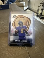 2023 Panini Zenith Football Lamar Jackson Zeal of Approval #5 Baltimore Ravens