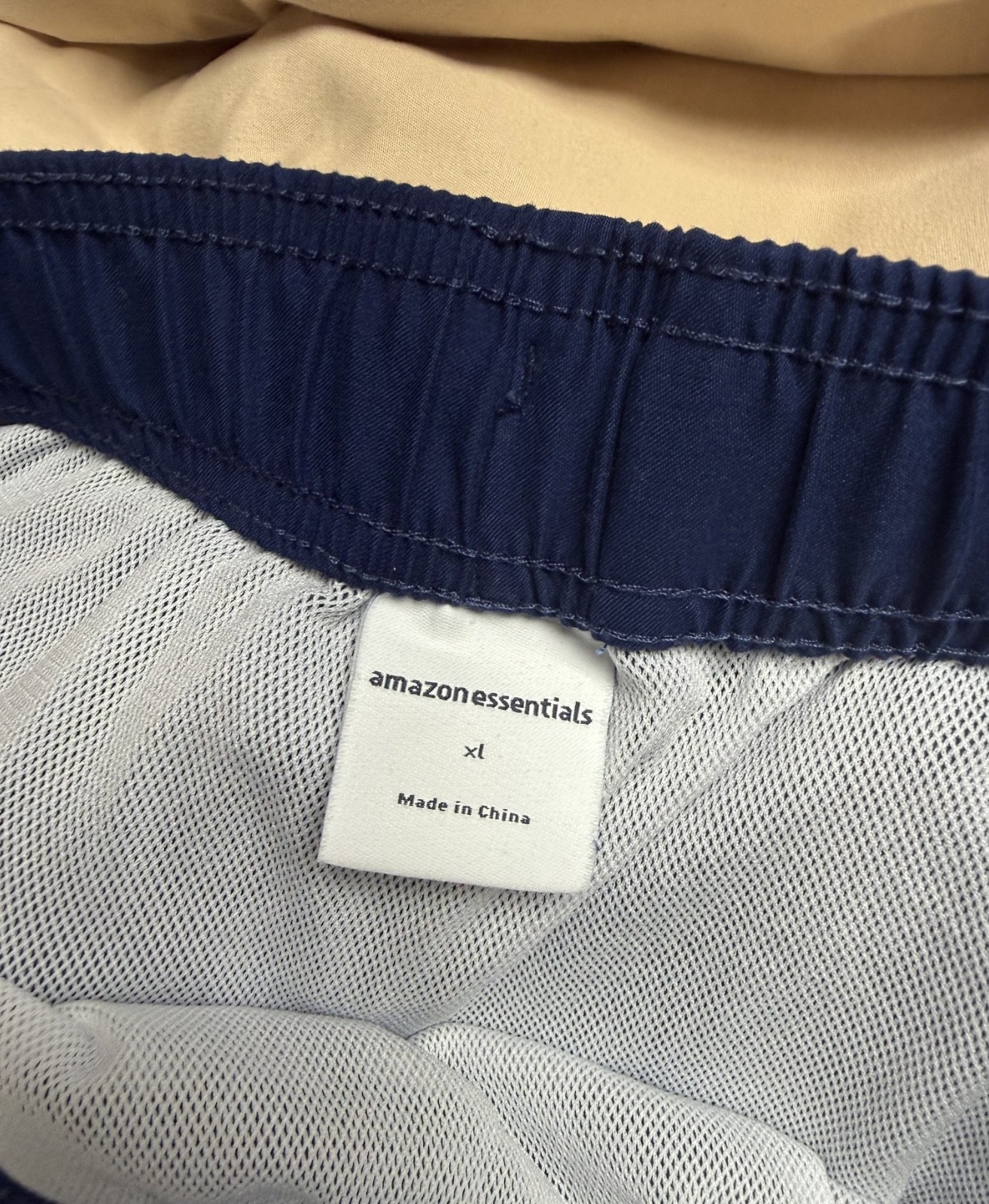 Navy Amazon Essentials Swim Trunks - image 3