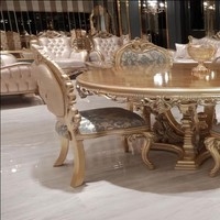 Esszimmerstuhl Stuhl StüHle Holz Luxus Esszimmer Ess Stoff Stil Barock Lehn