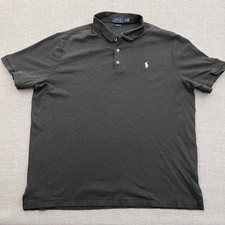Polo Ralph Lauren Shirt Mens XL Gray Classic Fit Polo Pony Preppy