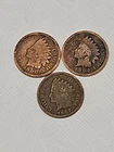 1900 1904 1907 Indian Head Cent Lot of 3 Penny Mixed Condition IH5