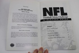 NFL Football Trivia Challenge Sega CD CIB NM Collector Grade w/ Reg. Card
