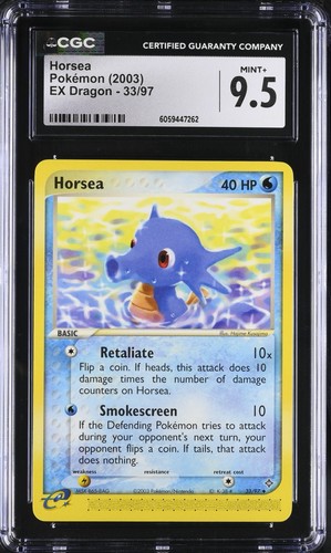 Horsea graded CGC 9.5 for sale on eBay