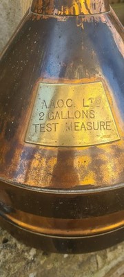 Vintage Esso, Pratts etc Anglo American Oil Company 2 Gallonen Testmaß selten