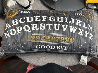 Cynthia Rowley Ouija Board Pillow 17 In X 30 In Black Gold Goth