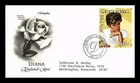 DR JIM STAMPS COVER PRINCESS DIANA ENGLAND'S ROSE MONGOLIA FIRST DAY ISSUE