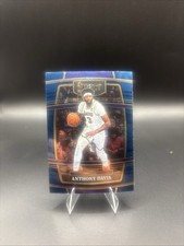 2021-22 Panini Select Anthony Davis Concourse Blue Prizm #39 Lakers
