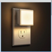 L LOHAS LED Night Lights Plug into Wall 2-Pack 0.3W Plug in Night Light 3000K SW