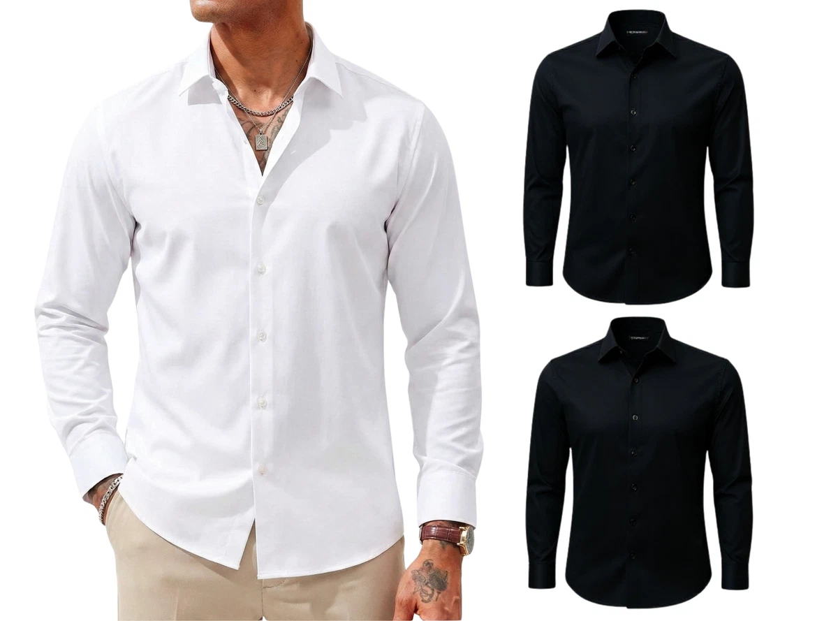 Camicia Henley A Maniche Corte in Lino E Cotone Casual da