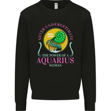 El Poder De Una Mujer Acuario Signo Estelar Sudadera Para Hombre