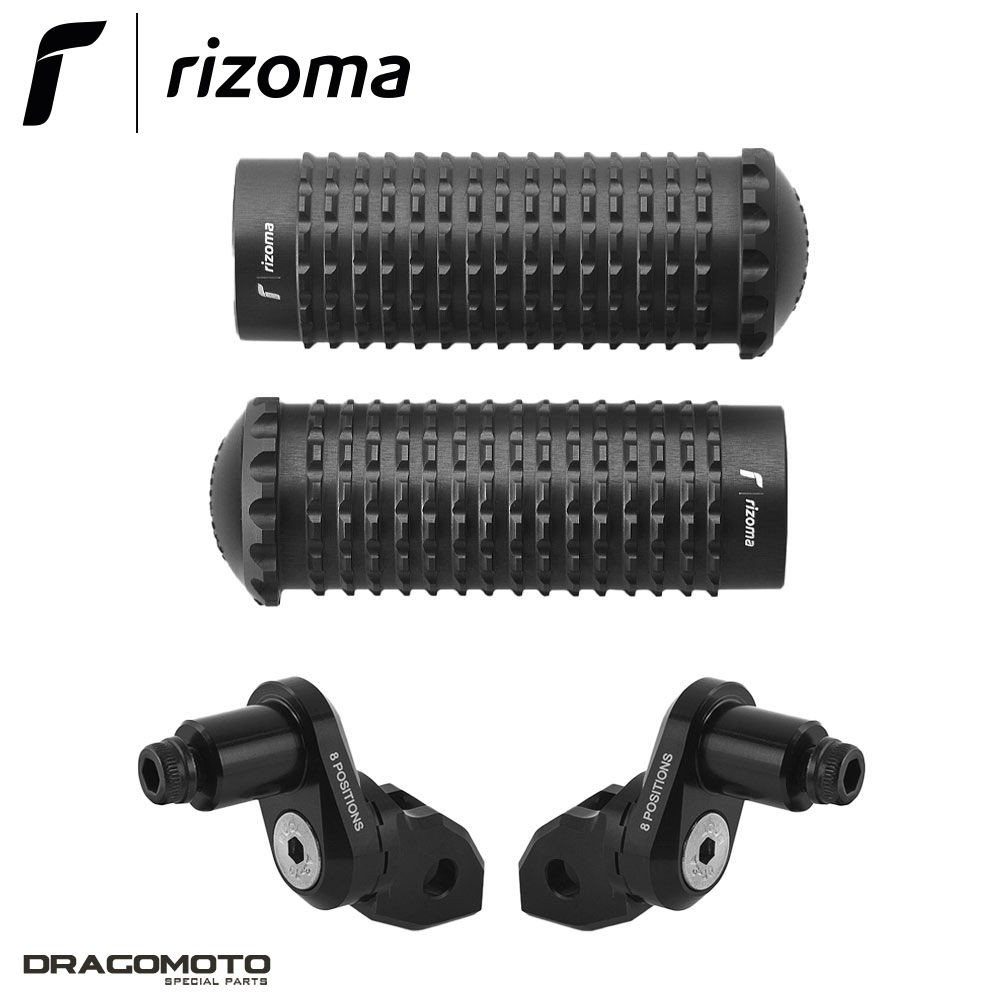 Pegs EXTRÊMES Triumph Thruxton RS 2024 Rizoma PE631B PE772 noir