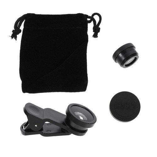 2 Sets Fischaugenlinse Reisen Telefon-Objektiv-Kit Handy-Objektiv - 第 10/12 張圖片