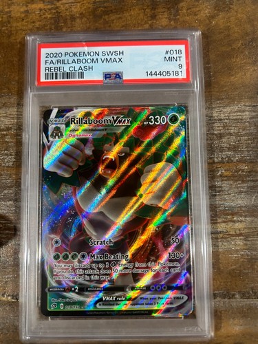Rillaboom VMAX graded PSA 9 for sale on eBay