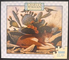 Charles Wysocki 1000pc Puzzle "A Prickly Pair and Poncho"