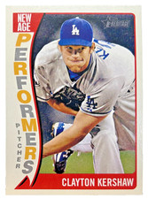 2014 Topps Heritage Clayton Kershaw New Age Performers Insert #NAP-CK Dodgers