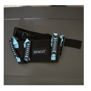 BRMDT Transfer Gait Belt Adjustable Handles Black & Blue