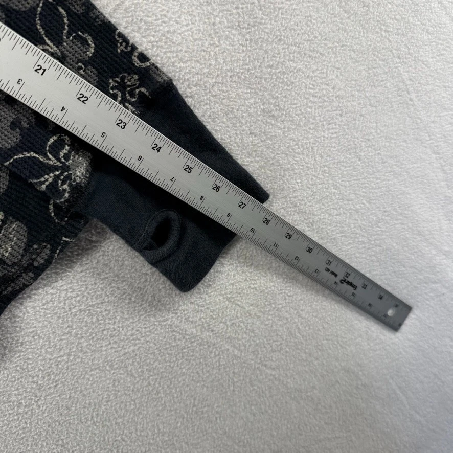 Camisa Top De Colección Y2k Arizona Jean Para Mujer XL Negra Cruz Gráfico Grunge Por Todas Partes Foto 4 de 4