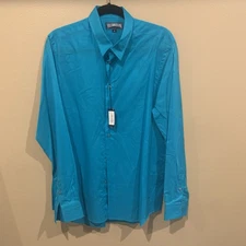 New NWT $250 Vilebrequin Light Cotton Voile Shirt Caracal  Blue